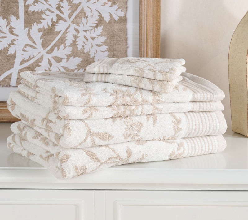 Waverly Cotton Jacquard 6-Piece Towel Set — View 10