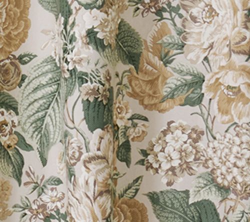 Waverly Cotton Floral Shower Curtain with Liner — View 2
