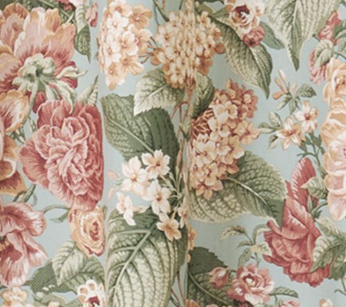 Waverly Cotton Floral Shower Curtain with Liner — View 3