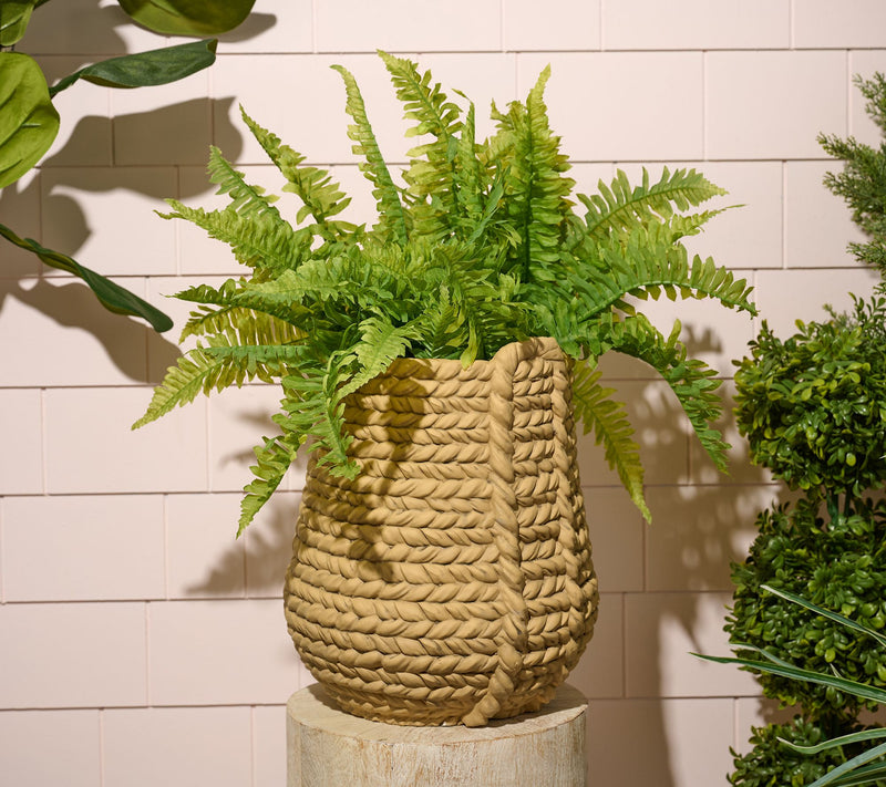 "As Is" 15" Decorative In/Outdoor Basket Planter by Kim Gravel — View 5