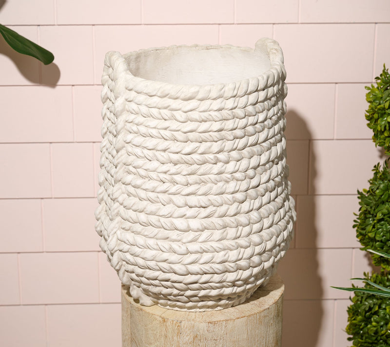 "As Is" 17" Decorative In/Outdoor Basket Planter by Kim Gravel — View 2