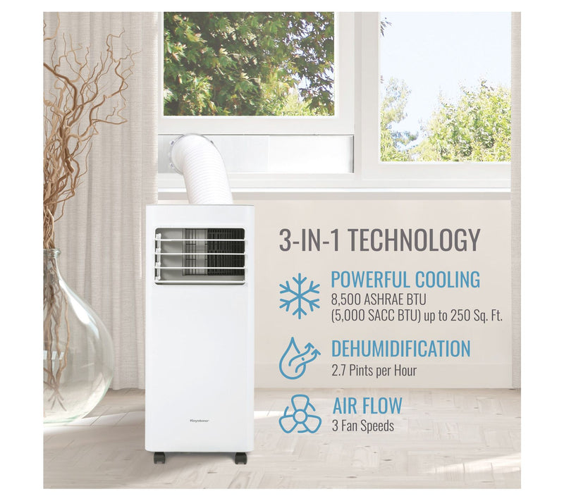 Keystone 5,000 BTU DOE Portable Air Conditionerwith Remote — View 3