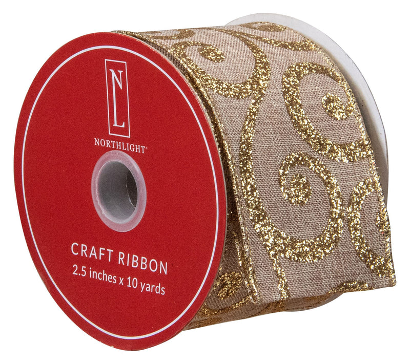 Northlight Christmas Craft Ribbon 2.5" x 10 Yards — View 7