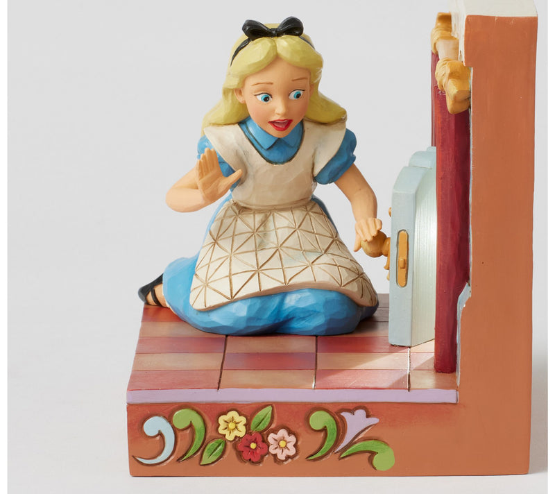 Jim Shore Disney Traditions Alice in Wonderland Door Lit Fig — View 5