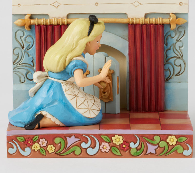 Jim Shore Disney Traditions Alice in Wonderland Door Lit Fig — View 2