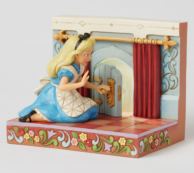 Jim Shore Disney Traditions Alice in Wonderland Door Lit Fig — View 4