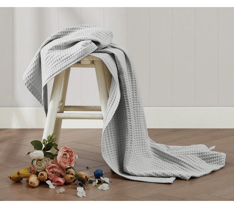The Farmhouse b y Rachel Ashwel l Cotton Waffle 50x60 Throw — View 10