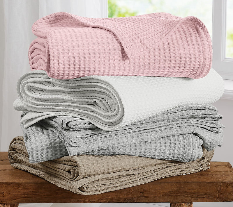 The Farmhouse b y Rachel Ashwel l Cotton Waffle 50x60 Throw — View 3