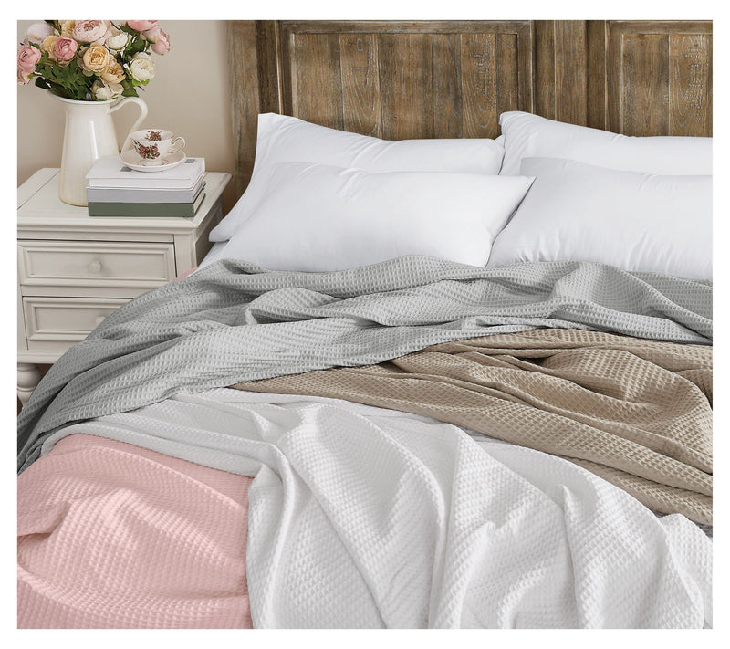 The Farmhouse b y Rachel Ashwel l Cotton Waffle 50x60 Throw — View 2