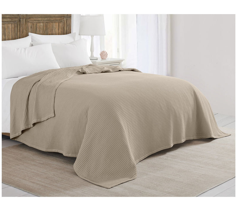 The Farmhouse by Rachel Ashwell Cotton Waffle Queen Blanket — View 3
