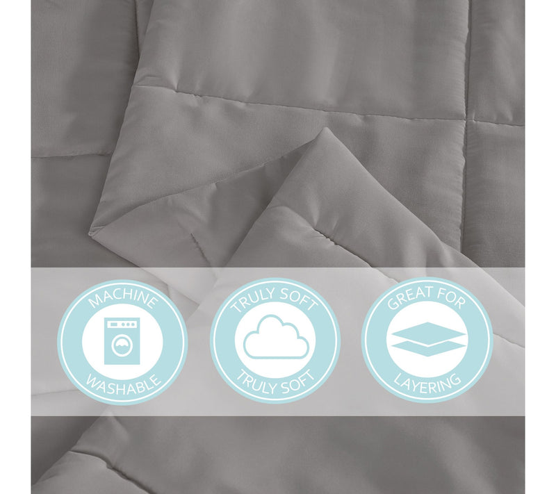 Truly Soft Everyday Solid Full/Queen Down Alternative Blanket — View 6