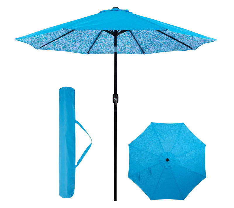 Backyard Expressions 9 Ft Patio Umbrella with Push Button Tilt — View 28