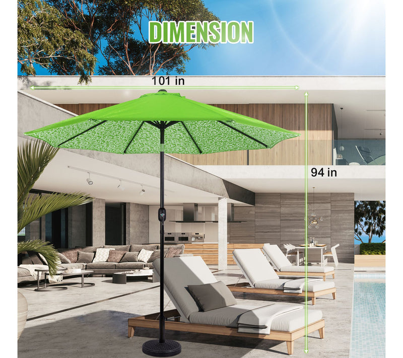 Backyard Expressions 9 Ft Patio Umbrella with Push Button Tilt — View 7