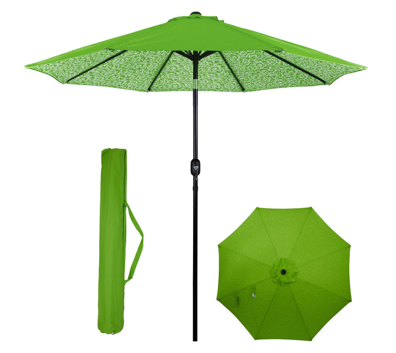 Backyard Expressions 9 Ft Patio Umbrella with Push Button Tilt — View 29