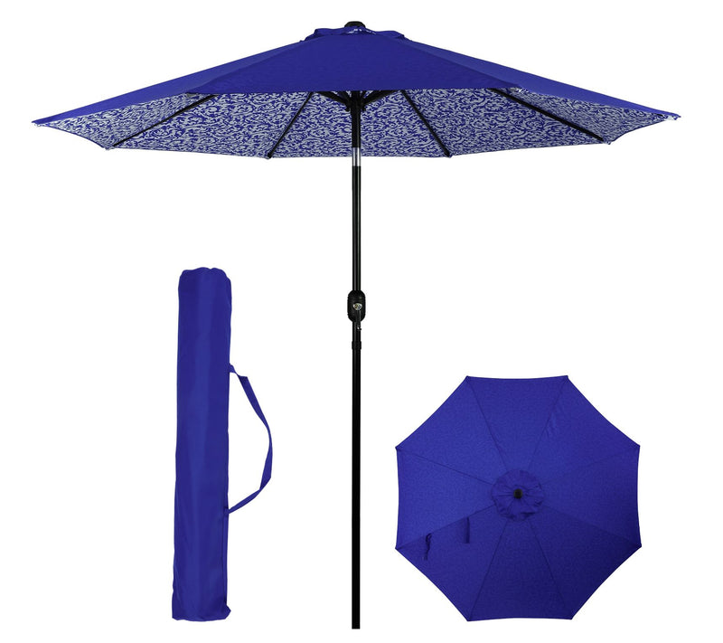 Backyard Expressions 9 Ft Patio Umbrella with Push Button Tilt — View 32