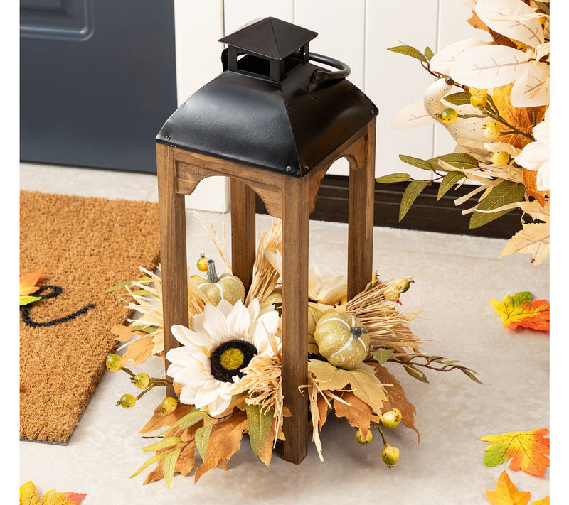 Glitzhome 20"H Fall Harvest Sunflower, Pumpkin& — View 6