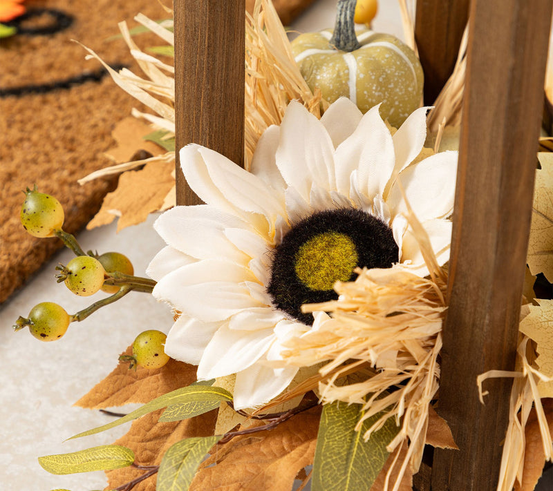 Glitzhome 20"H Fall Harvest Sunflower, Pumpkin& — View 7