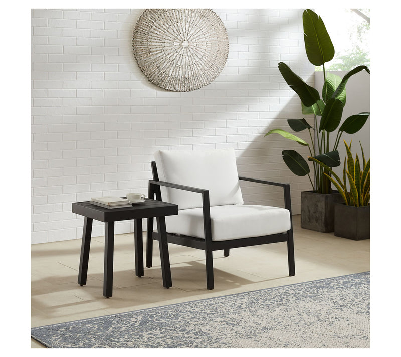 Linon Home Holland Aluminum 3-Peice Outdoor Set — View 6