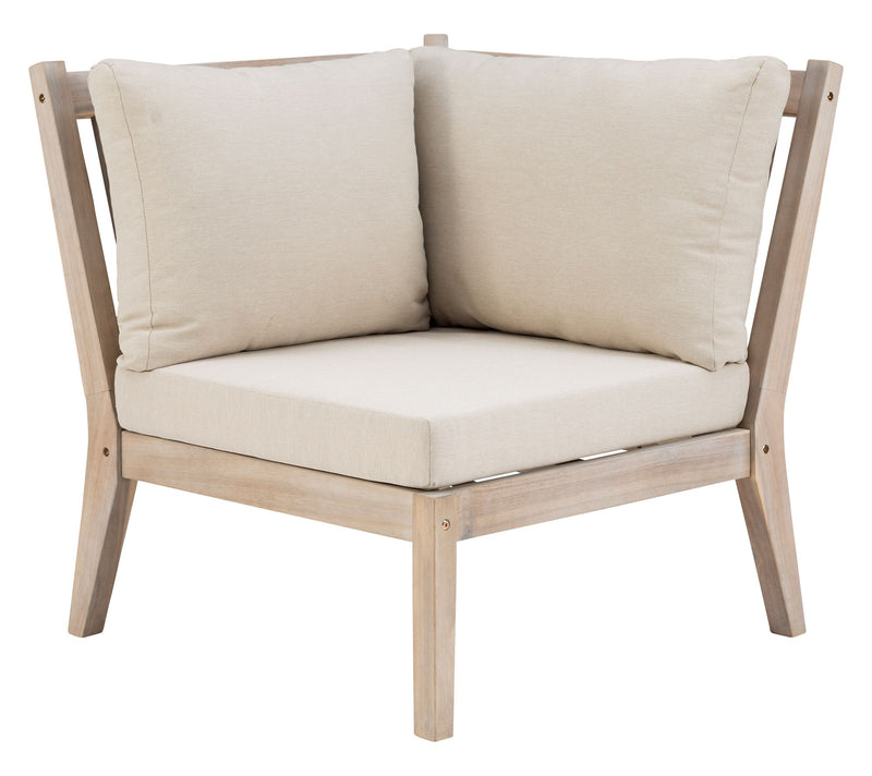 Linon Home Teagon Bge Nat Corner Chair — View 3