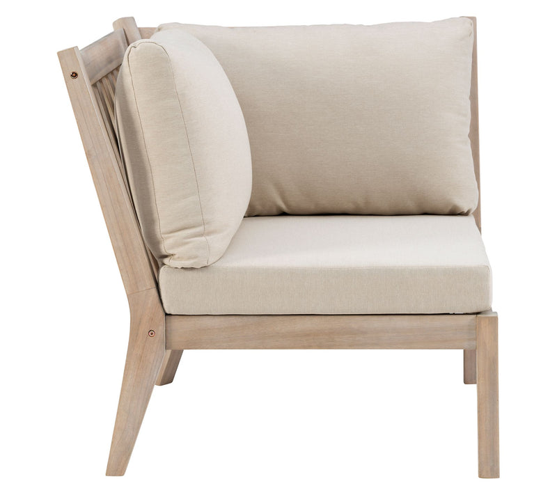 Linon Home Teagon Bge Nat Corner Chair — View 4