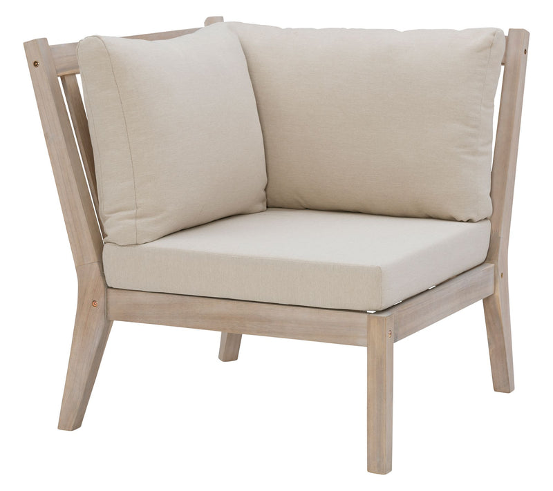 Linon Home Teagon Bge Nat Corner Chair — View 2