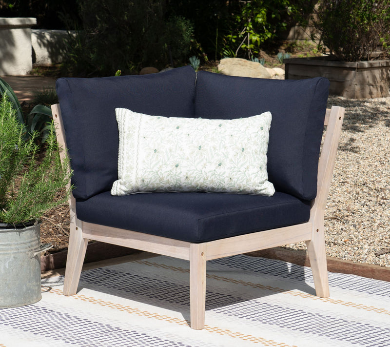 Linon Home Teagon Nat Corner Chair — View 7