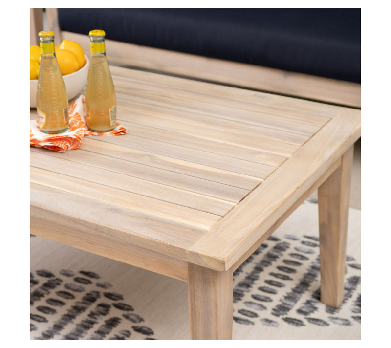 Linon Home Teagon Nat Coffee Table — View 7