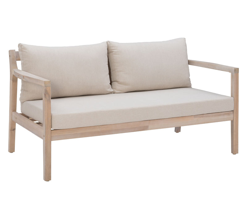 Linon Home Teagon Bge Nat 2-Seater Sofa — View 2