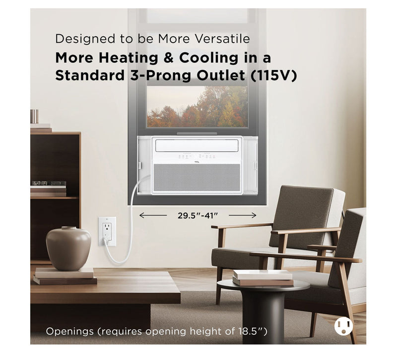 TCL Q-Series 12 ,000 BTU 550 Sq Ft. Smart Windo w Air Condition — View 5