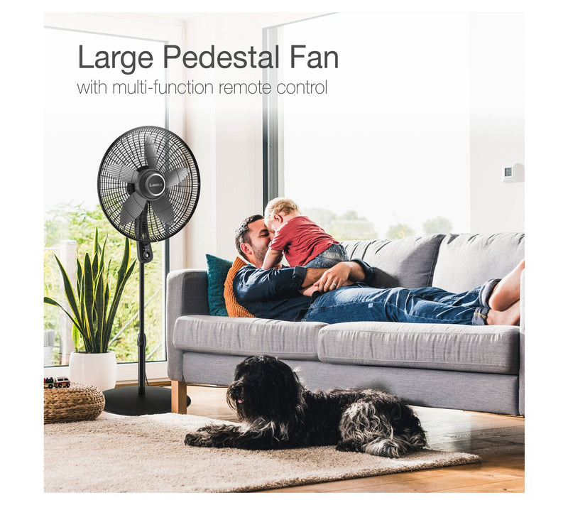 Lasko 20" Oscillating Remote Control Pedestal Fan — View 4
