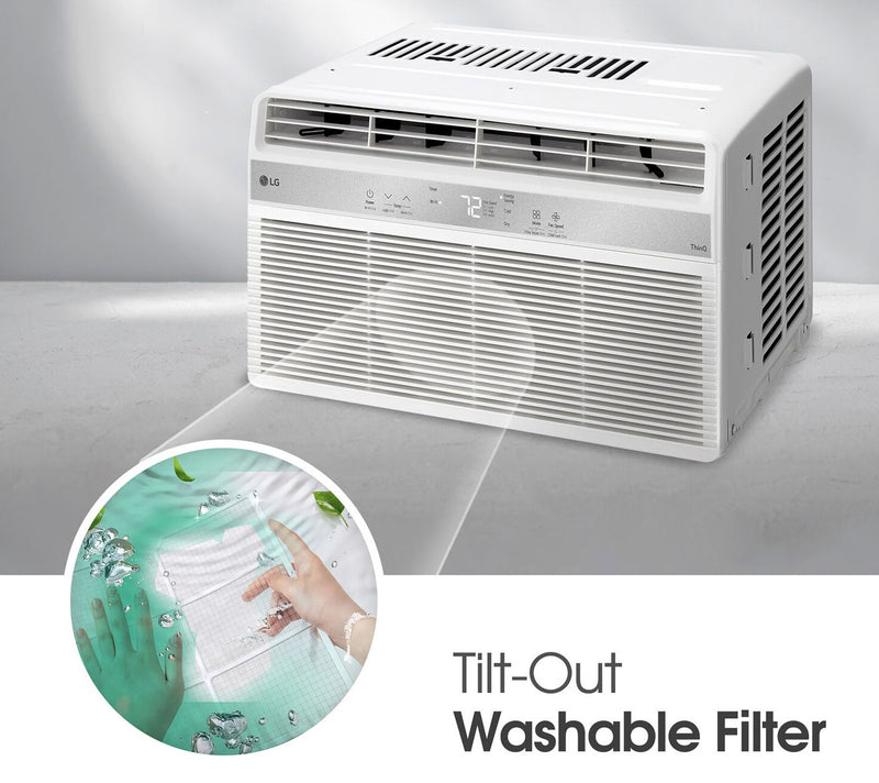 LG 10,000 BTU Window Smart (Wi-Fi) Air Conditioner with Remote — View 3