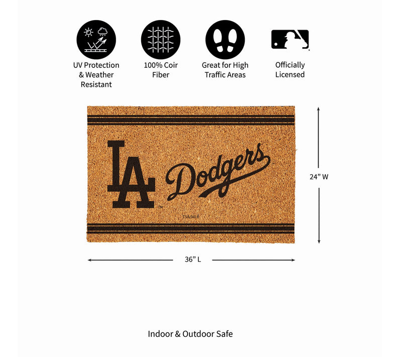 Evergreen 24"x36" MLB Team Logo Large Coir DoorMat — View 4