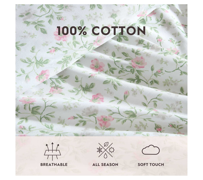 Laura Ashley Bonnie Pretty Pink Full Sheet Set — View 5