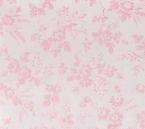 Laura Ashley Floral Toile Pink Queen Sheet Set — View 5