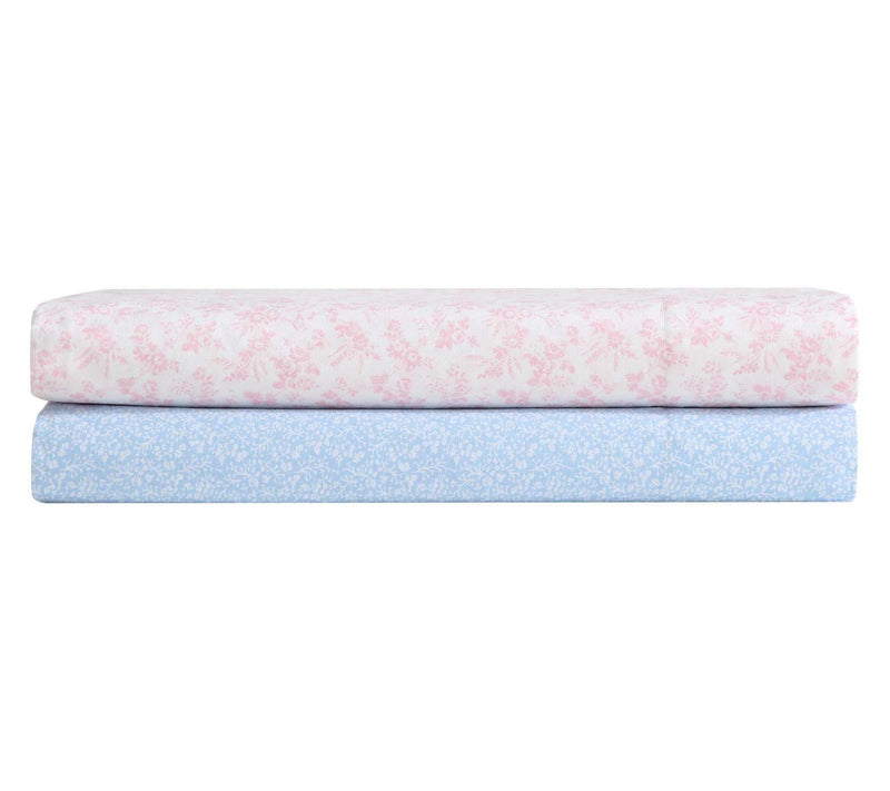 Laura Ashley Maeve Blue King Sheet Set — View 5