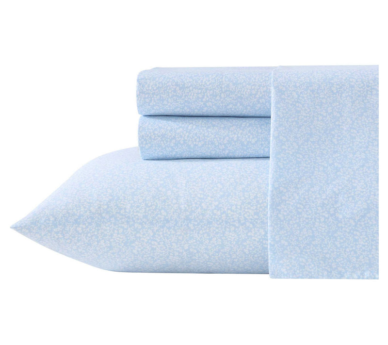 Laura Ashley Maeve Blue Twin Xl Sheet Set — Main view