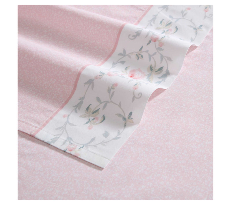 Laura Ashley Victorian Scroll Pink Queen Sheetet — View 3