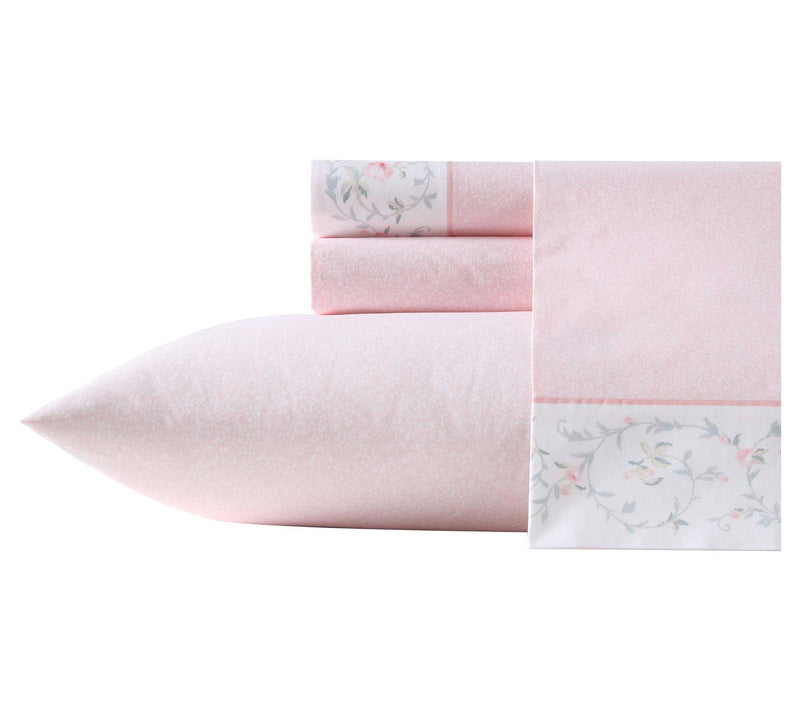 Laura Ashley Victorian Scroll Pink Queen Sheetet — Main view