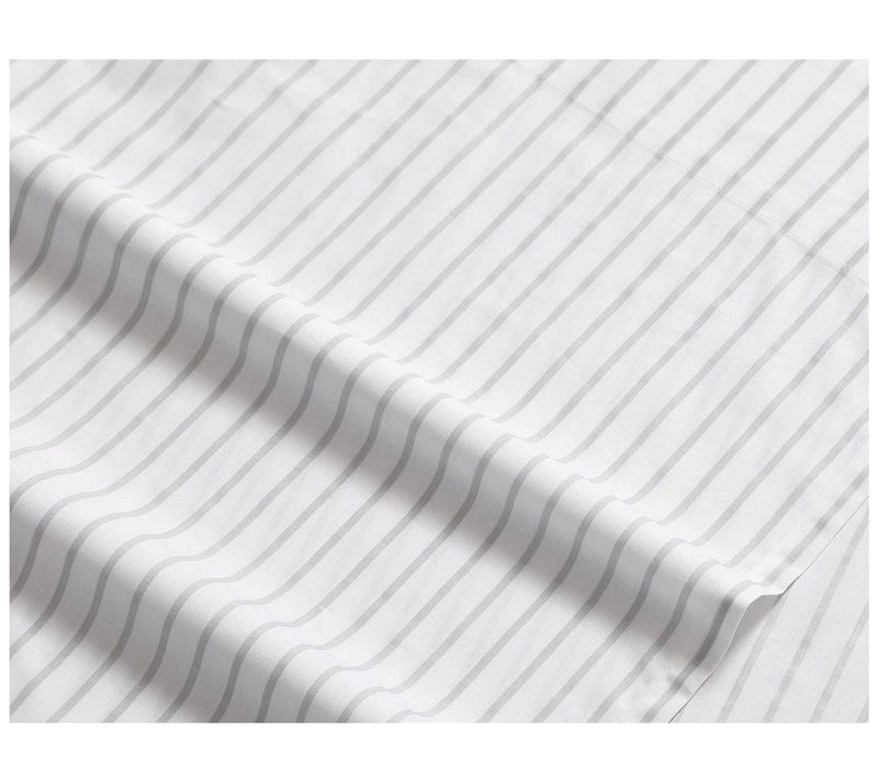 Eddie Bauer Arden Stripe Grey-White Queen SheetSet — View 4