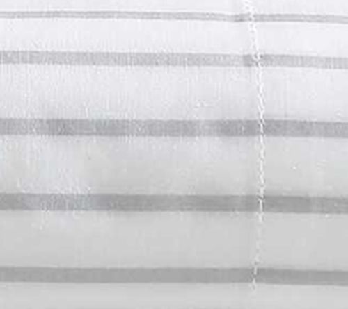 Eddie Bauer Arden Stripe Grey-White Twin Sheetet — View 8