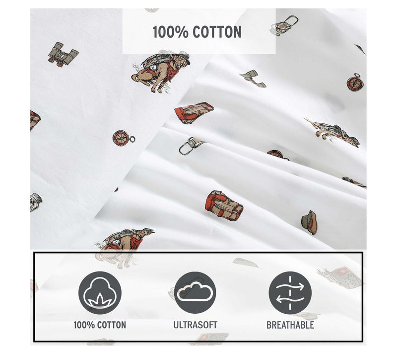 Eddie Bauer Buddy Camping White King Sheet Set — View 6