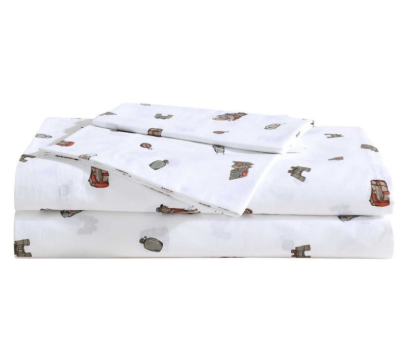 Eddie Bauer Buddy Camping White King Sheet Set — Main view