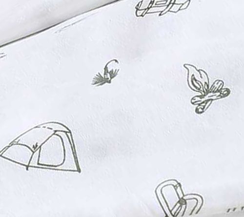 Eddie Bauer Camp Green-White Queen Sheet Set — View 8
