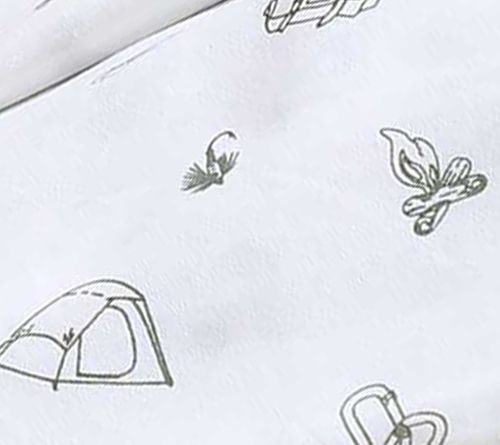 Eddie Bauer Camp Green-White Full Sheet Set — View 8