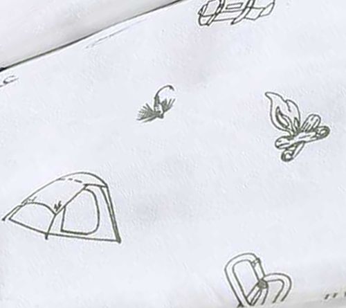 Eddie Bauer Camp Green-White King Sheet Set — View 8