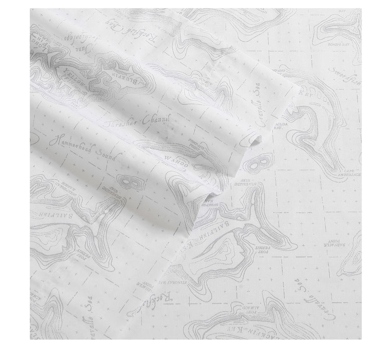 Eddie Bauer Fish Atoll Grey King Sheet Set — View 4