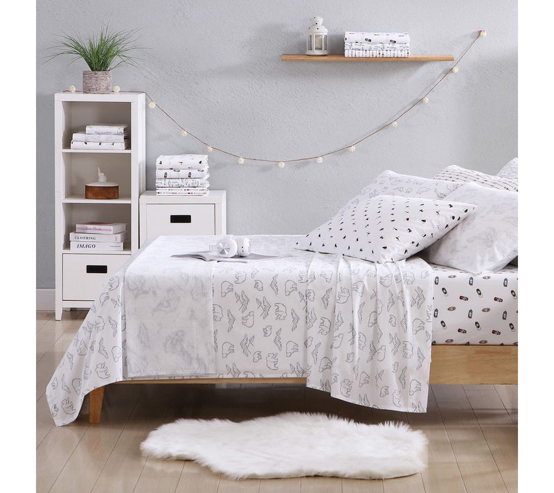 Eddie Bauer Smokey Bear Camp Grey Full Sheet Set — View 8