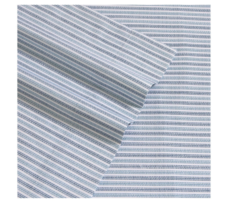 Eddie Bauer Ticking Stripe Navy Twin Sheet Set — View 5