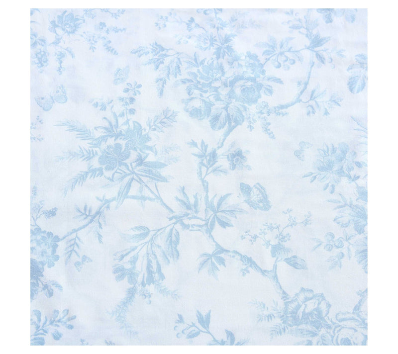 Laura Ashley Walled Garden Blue Cotton Percaleueen Sheet Set — View 5