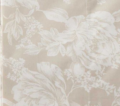 Laura Ashley Meredith Beige Cotton Percale FullSheet Set — View 8